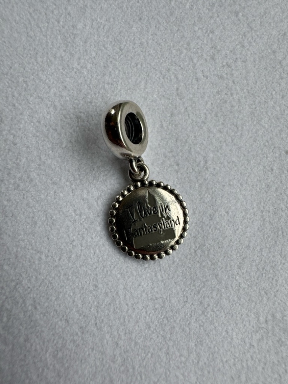 Pandora Disney “I Live in Fantasyland” Dangle Charm